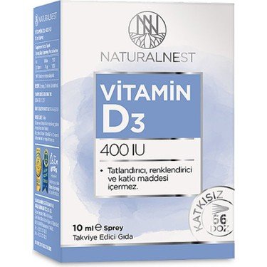 NATURALNEST VIT. D3 400 IU SPREY 10 ML
