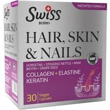 SWISS BORK HAIR SKIN NAIL 30 CAPSUL